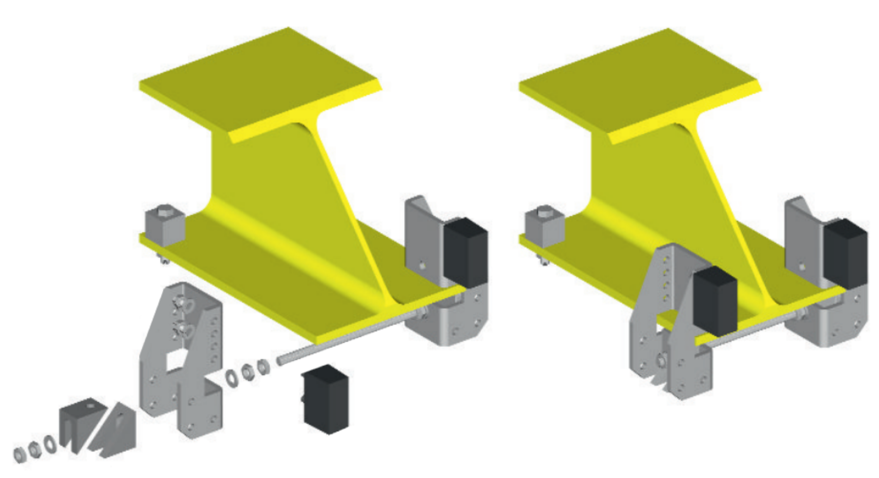 Einfache Montage - ohne bohren oder schweißen